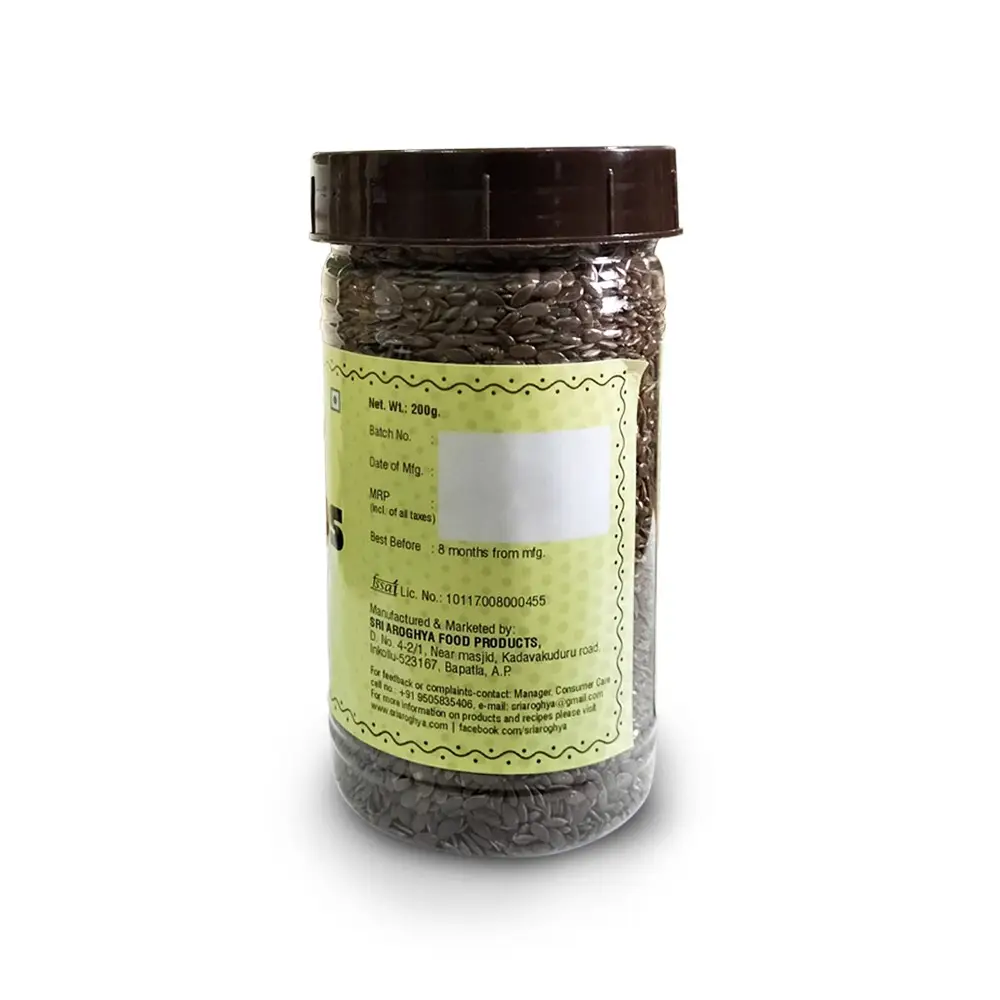Sri Aroghya Roasted Flax Seeds 200g - Image 3