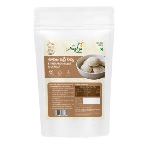 Sri Aroghya Barnyard Millet Idli Rava (ఊదల ఇడ్లీ రవ్వ) Pack of 2